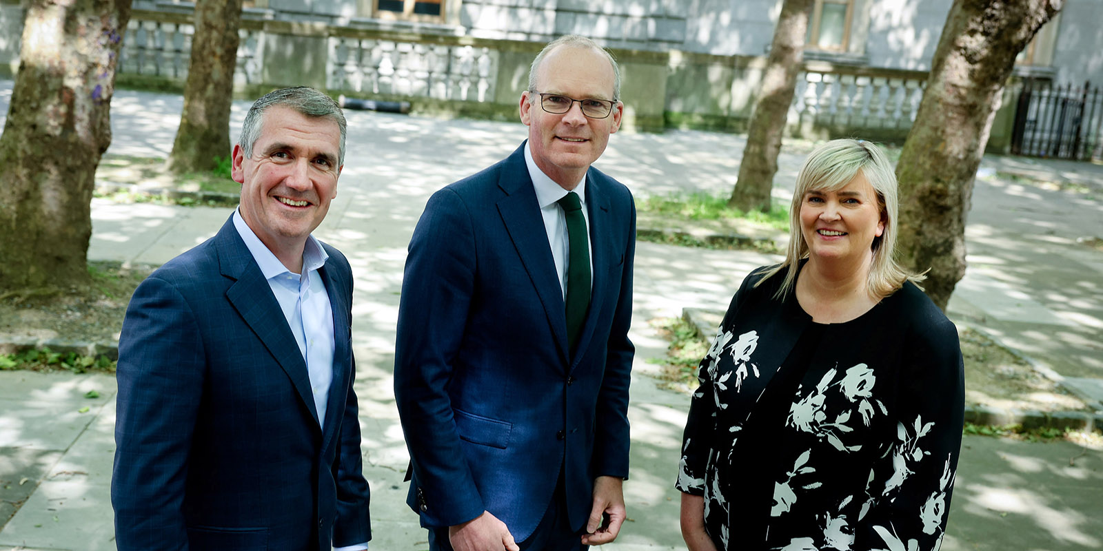 Aongus Hegarty and Carol Andrews with Minister Coveney