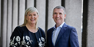 Carol Andrews is pictured here with Aongus Hegarty